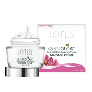 Lotus Herbals WHITEGLOW Skin Whitening & Brightening Massage Crème 60 gm